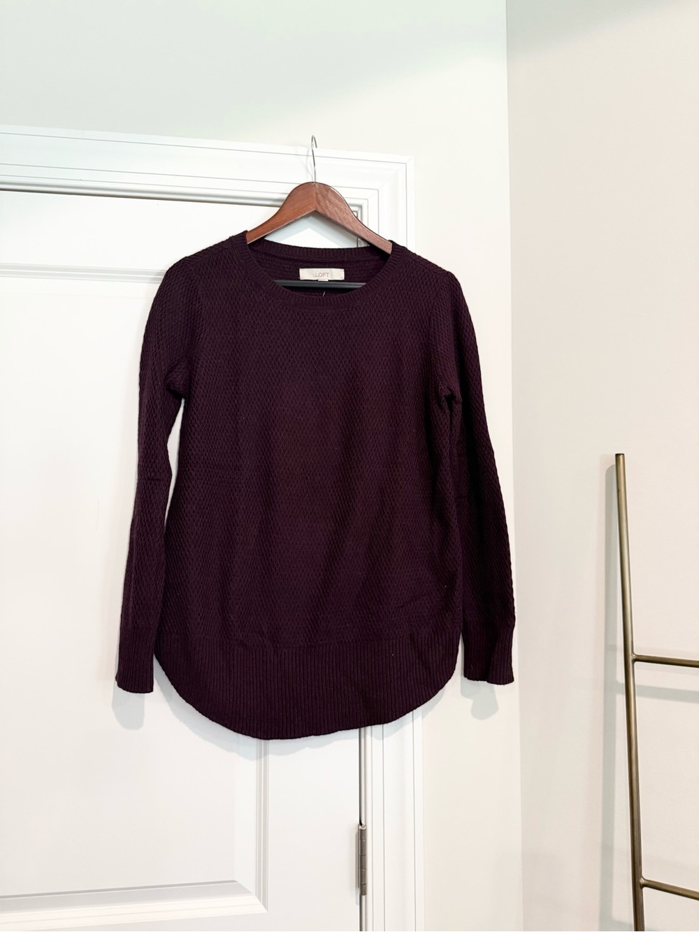 NWT LOFT Over-sized Sweater in Deep Plum